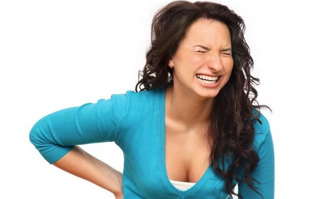 Rückenschmerzen im Zusammenhang mit thorakaler Osteochondrose